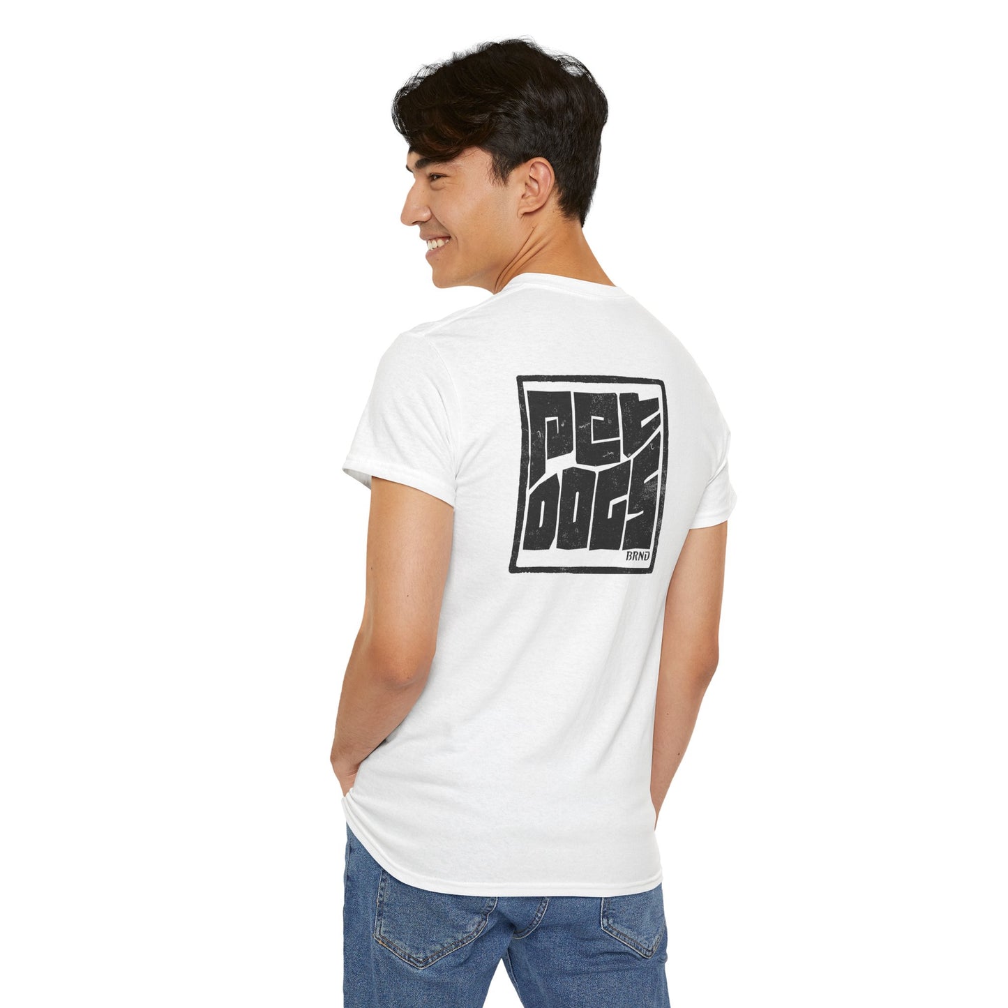 PET DOGS Ink Stamp Style Logo Tee