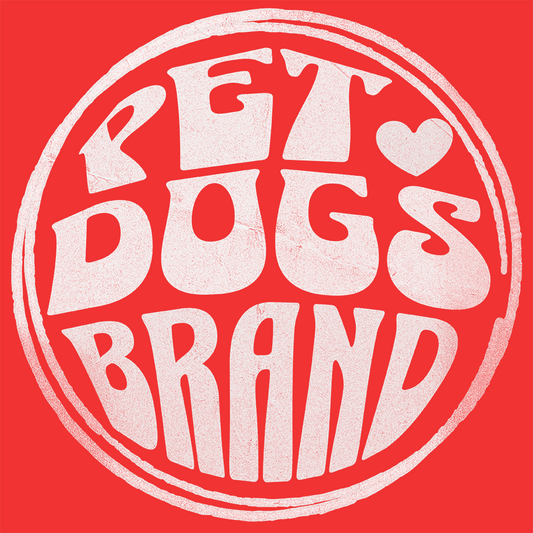 PET DOGS BRAND White Logo Fisheye Lens Retro Style Unisex Heavy Cotton Tee